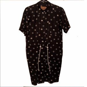 Liz Claiborne Vintage Short Sleeve Black and White Dress Size 8